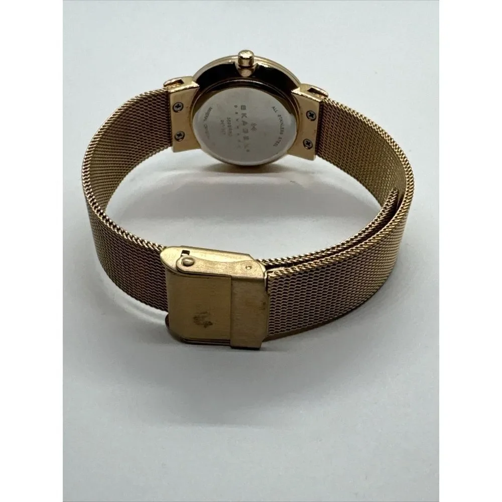 Skagen Freja 358SRRD Women Rose-Tone Steel Mesh Analog Dial Quartz Watch JNA880
